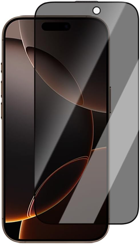 iPhone 16 Pro ile Uyumlu Ultra-Thin Serisi TMQ Privacy 0.15mm 3D Cam Ekran Koruyucu Uygulamalı Siyah - Görsel 3
