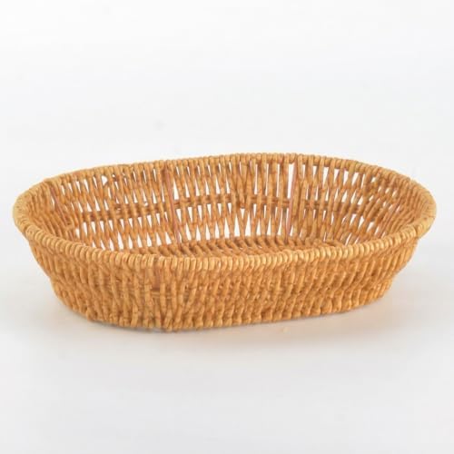 El Yapımı Doğal Hasır Sepet - Oval Ekmeklik ve Çok Amaçlı Düzenleyici (25,50x18x6 cm) - Görsel 3