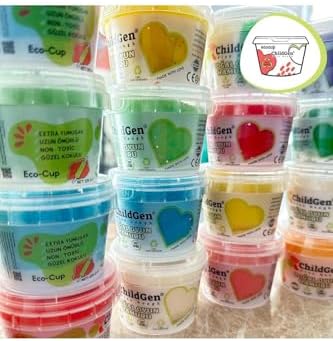 Alternative view of Doğal Oyun Hamuru - Eco Cup- 3'lü Ana Renkler (mavi - Kırmızı - Sarı) 3x125gr