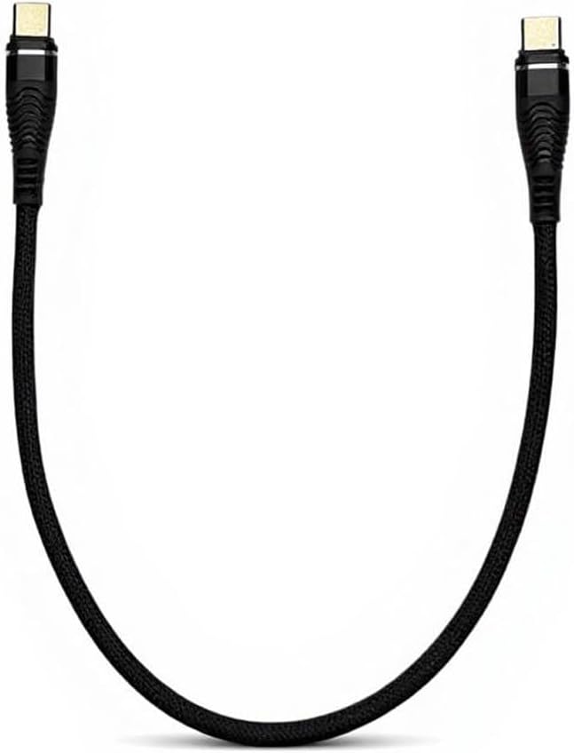 Type-C to Type-C Kablo 30 cm – 60W Hızlı Şarj ve 5Gbps Veri Aktarımı | Dayanıklı Örgü Kaplama, Telefon, Tablet ve Laptop Uyumlu - Görsel 3