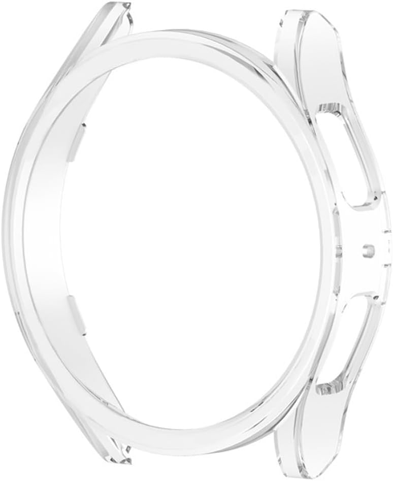 Galaxy Watch 6 Classic ile uyumlu 47mm ve 43mm Önü Açık Çerceve PC Wafture Silikon Kılıf Koruma Galaxy Watch 6 ile Uyumlu Gard Çerçeve (Şeffaf)