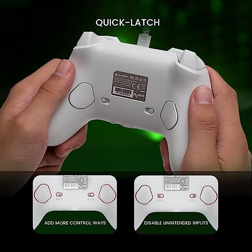 Xbox Series X|S, Xbox One ve Windows 10/11 için G7 SE kablolu oyun kumandası, Hall efektli Joysticks/Hall Trigger, 3,5 mm ses jakı (beyaz)