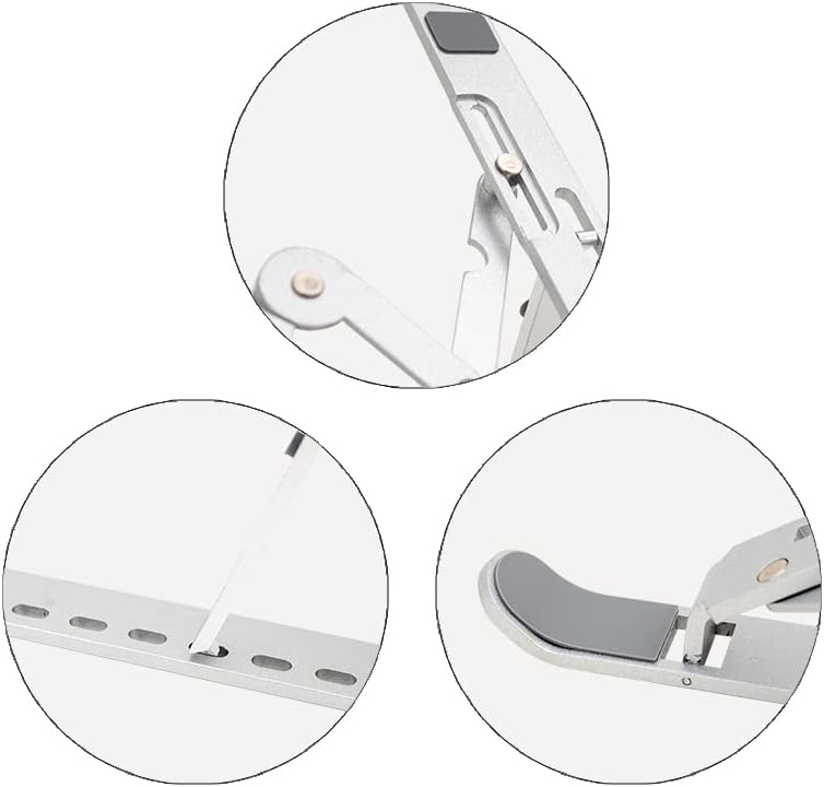 Ayarlanabilir Metal Laptop ve Tablet Standı (10-15.6 İnç), Kaymaz Tabanlı Ergonomik Masaüstü Bilgisayar Yükseltici