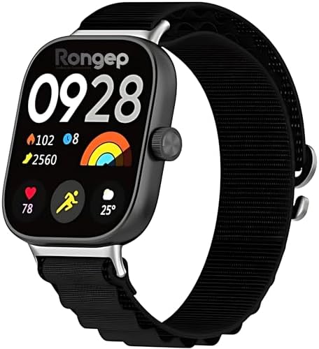 Alternative view of [Travel Loop] Xiaomi Redmi Watch 6/5/4/Mi Band 10 Pro/9 Pro/8 Pro ile Uyumlu Kordon Rahat ve Konforlu Mi Band 10 Pro Kordon Terletmeyen Kumaşlı Redmi Watch 6 Kordonu (Alpine-Siyah)