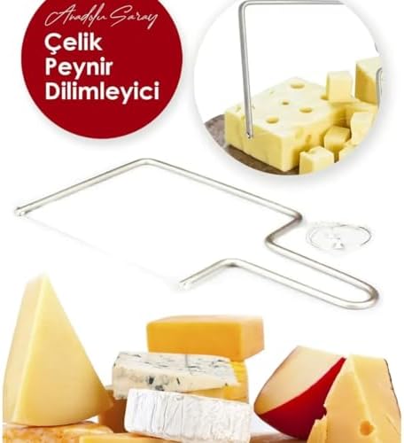 Alternative view of Paslanmaz Çelik Peynir Dilimleyici – Dayanıklı Tel Kesici, Kolay Kullanım, Peynir, Tereyağı ve Tatlı Dilimleme İçin Ergonomik Tasarım