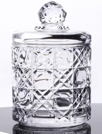 Lüx Büyük Cam Şekerlik & Cam Lokumluk, Kesme Cam Lüx Şekerlik 13cm*7.8cm - 06639 - Görsel 3