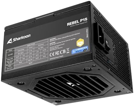SHARKOON PSU STANDART 650W CYBENETICS GOLD REBEL P15 650 120MM FAN
