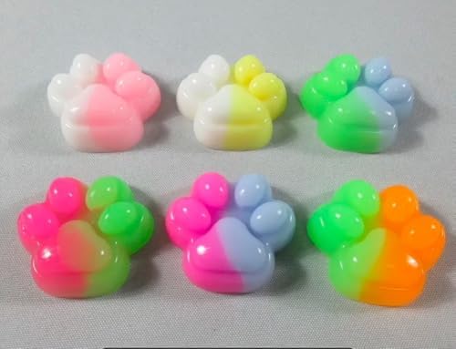 6 Adet Sevimli Mini Sukuşi Kedi Patisi Oyuncaklar, Mochi Squishy Yumuşak Kedi Pençesi, Stres Önleyici Oyuncaklar, Çocuklar ve Yetişkinler için Sıkmalı Oyuncaklar, Rahatlatıcı Oyuncaklar ve Kawaii - Görsel 3