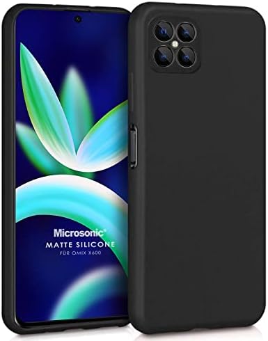 Matte Silicone Omix X600 için Kılıf Siyah [X600 ile Uyumlu Kılıf - Siyah]