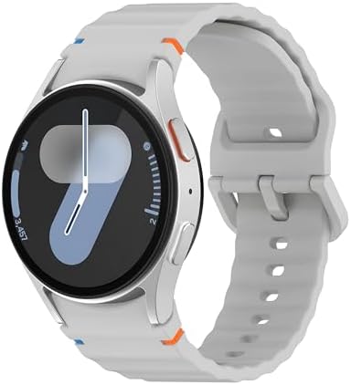 Galaxy Watch 7/6/5/4/FE Serisi (40mm/44mm), Watch 6/4 Classic (47mm/43mm/42mm) ve Watch 5 Pro (45mm) için Yumuşak ve Konforlu Wave 20mm Silikon Kordon - Görsel 3