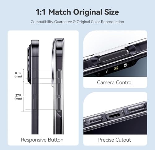 ile uyumlu Şeffaf Clear Silikon Yüksek Kalite Darbeye Dayanıklı Şık Telefon Kılıfı (iPhone 16 Pro Max) - Görsel 2