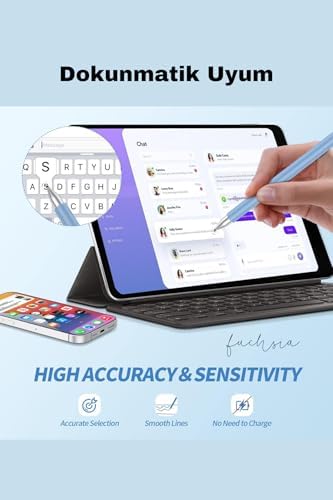 Fuchsia MatePad 11.5 Uyumlu Dokunmatik Ekran Uyumlu 2 in 1 Tablet Kalemi