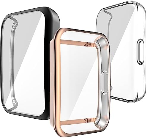 Alternative view of Watch Honor Band 7 ve Honor Band 6 / Band 6 Pro ile uyumlu Şeffaf Tam Kapatan Çerceve PC Kasa Koruma Gard Çerçeve Şeffaf