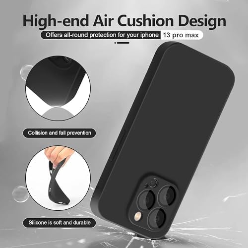 iPhone 14 Pro Max Uyumlu Kamera Korumalı Silikon Kılıf - Soft ve Pürüzsüz Dış Yüzey, Ultra İnce, Esnek Arka Kapak - Siyah - Görsel 3