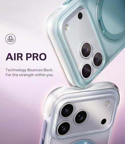 Alternative view of TORRAS O3 Air iPhone 17 Pro Uyumlu Kılıf, 360° Manyetik Standlı, MagSafe Uyumlu, Askeri Düzey Darbe Korumalı, İnce ve Şık Telefon Kılıfı