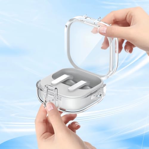 Galaxy Buds 4 / Buds 4 Pro Uyumlu Şeffaf Premium Kulaklık Kılıfı – Güvenlik Kilidi Mekanizmalı, Darbe Emici TPU Malzeme (Şeffaf) - Görsel 3