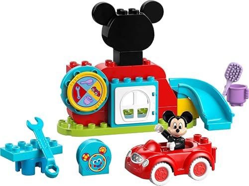 | Mickey Fare’nin Kulüp Evi ve Arabası 10454-2 Yaş ve Üzeri Çocuklar için Eğitici Oyuncak Yapım Seti, Doğum Günü Hediyesi (27 Parça) - Görsel 3