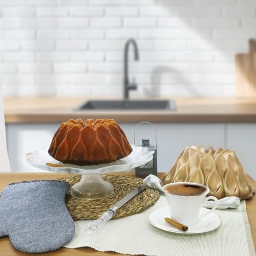Alternative view of Serenk Fun ing Damla Alüminyum Döküm Granit Kaplama Kek Kalıbı 26 cm Sarı