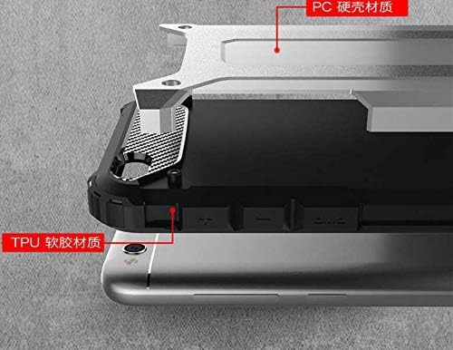 Xiaomi Redmi 5A ile uyumlu Çİft Katman Koruyucu Crash Military Tank Kılıf - Siyah