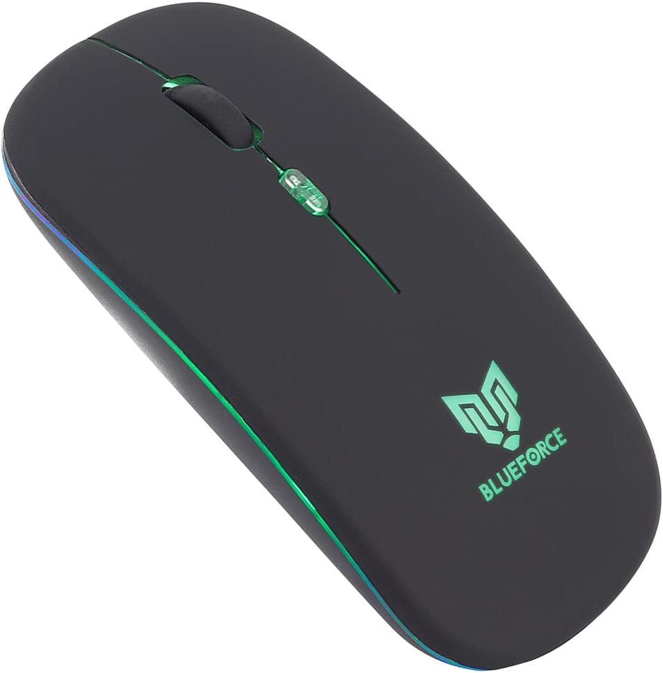 Alternative view of BLUEFORCE 2, 4Ghz Bluetooth Wireless Kablosuz Sessiz Mouse Siyah Işıklı