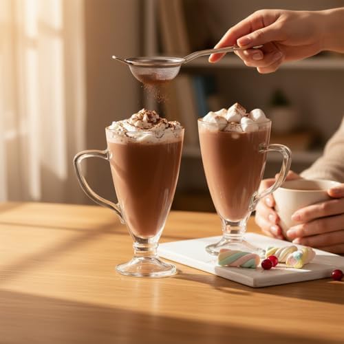 Alternative view of 2 Adet Cam Latte Bardağı Kulplu Cam Kahve Bardağı 300 ml