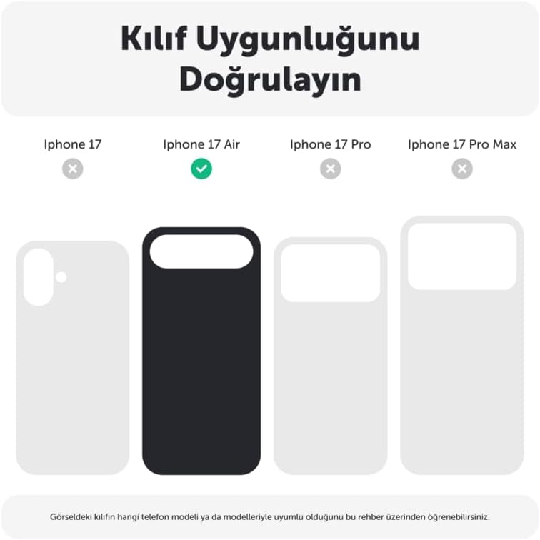 Apple iPhone 17 Air ile Uyumlu Kılıf Sararmaz ClearMag Kılıf (M-Safe Uyumlu) Şeffaf