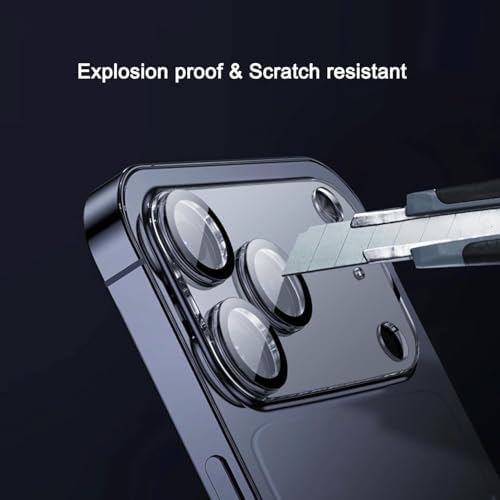 For iPhone 17 PRO ile uyumlu Çizilmeye Dayanıklı Kılıf Dostu Temperli Cam Kamera Koruyucu Lens (iPhone 17 PRO) - Görsel 2
