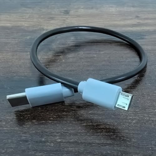 Type-C to Mikro USB Kablosu, USB Tip C - Mikro B OTG Kablosu Erkek - Erkek Şarj Veri İletimi, 25 Santimetre Kablo (ZR796-25cm Kablo) - Görsel 3