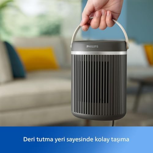 Serisi 3000 2000W Enerji Tasarruflu Bağlantılı Isıtıcı, EcoAI ile%50'ye Kadar Enerji Tasarrufu, Sessiz, 5 Güvenlik Fonksiyonu, 45°'lik Salınım, Koyu Gri (CX3120/01) - Görsel 3