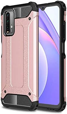 Alternative view of Xiaomi Redmi 9T ile uyumlu Çİft Katman Koruyucu Crash Military Tank Kılıf - Rose Gold
