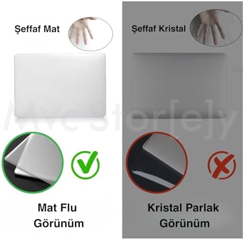 Macbook Air 13 inç Uyumlu M1 Kılıf Mat Koruyucu Sert Kapak A1932 TouchID 2018-2019 yılı Bebe Mavisi - Görsel 3