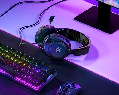 SteelSeries Arctis Nova 1 – Multi-Platform Gaming Kulaklık – Hi-Fi Sürücü – 360° Surround Ses – AirWeave Memory Foam Kulak Yastıkları – Gürültü Önleyici Mikrofon, PC, PS5, Switch, Xbox – Siyah - Görsel 3