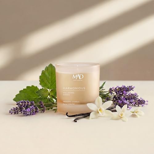 Mad Wellbeing Harmonious 200 Gr Mum – Lavanta, Mür ve Amber ile Sakinlik ve İçsel Denge