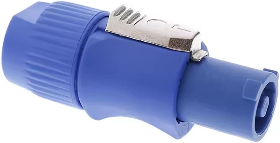 7937 ERKEK POWERCON GİRİŞ KONNEKTÖRÜ - MAVİ RENKLİ KİLİTLİ GÜÇ SOKETİ (Soket Powercon) - Görsel 3