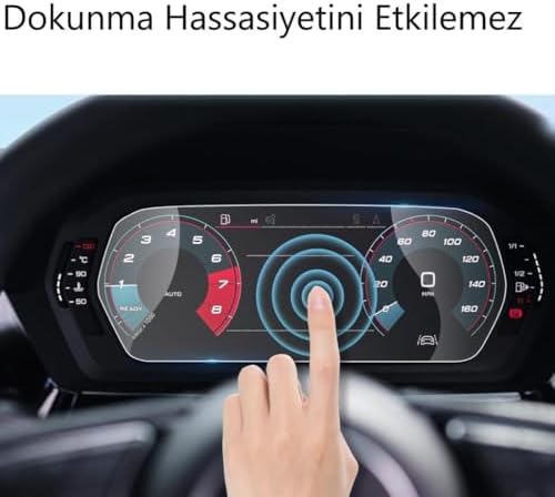 Audi A3 Ekran Koruyucu 12.3 inç 8Y Dijital Gösterge - Görsel 3