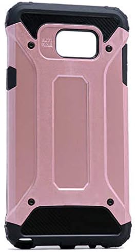 Alternative view of Galaxy S7 Edge ile uyumlu Çİft Katman Koruyucu Crash Military Tank Kılıf - Rose Gold