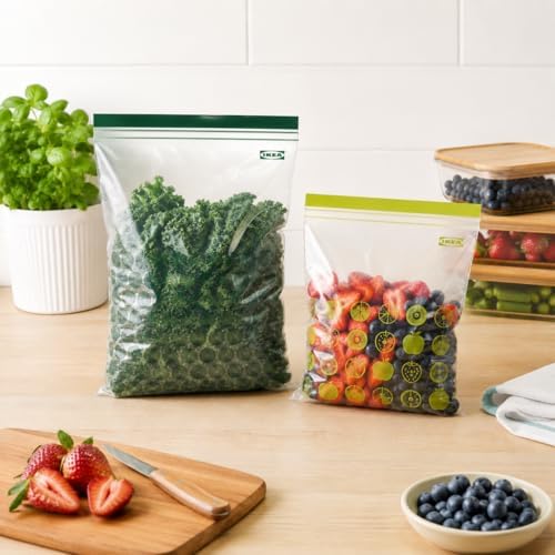 Alternative view of Plastik torba Istad, 30 adet paket, şunlardan oluşur: 15 torba 6 l (28,5 x 41 cm) ve 15 torba 4,5 l (27 x 34 cm), tekrar kullanılabilir, çünkü tekrar kapatılabilir