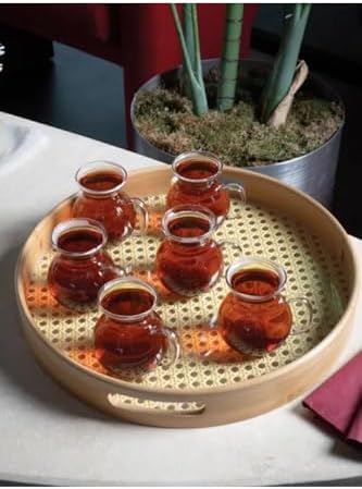 6 Adet Ateşe Dayanıklı Kulplu Cam Çay Bardağı Kupa Seti 200 ml MIT1165