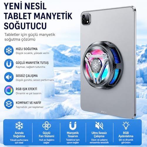 Tablet Soğutucu Fan, Taşınabilir Cihaz Soğutma Fanı