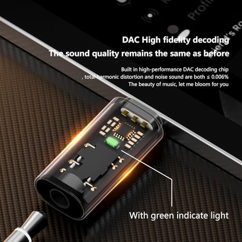 Alternative view of Type C to 3.5mm DAC Kulaklık Dönüştürücü iPhone 15 ve Type C Telefon ile Uyumlu Çevirici OTGAX