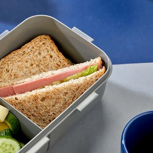 Alternative view of Beslenme Kutusu, 2 Bölmeli Lunch Box, Kaşık ve Çatal Dahil, BPA Free, Kilitlenebilir Kapak, Çatal Kaşık Bölmeli