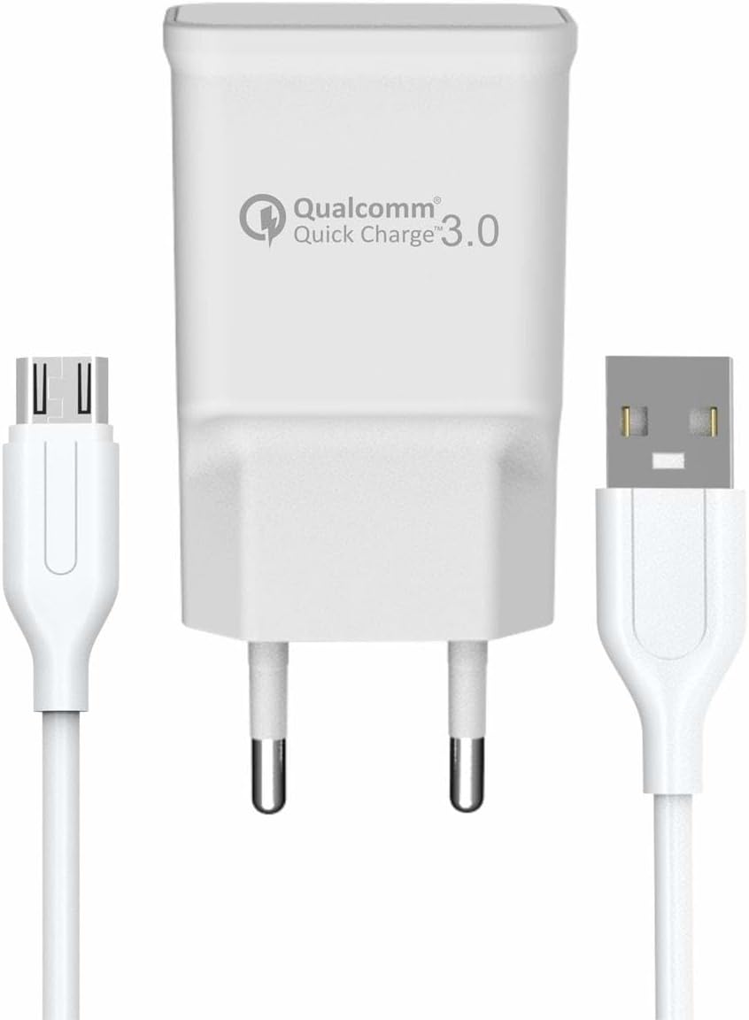 Yetty Fast Charger 3.0 A Qualcomm Adaptör + 1m Micro USB Kablo Beyaz YT-40M (Yerli Üretim)