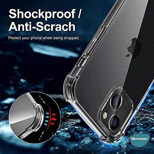 Apple iPhone 13 için Kılıf Shock Absorbing Şeffaf [iPhone 13 ile Uyumlu Kılıf - Şeffaf]