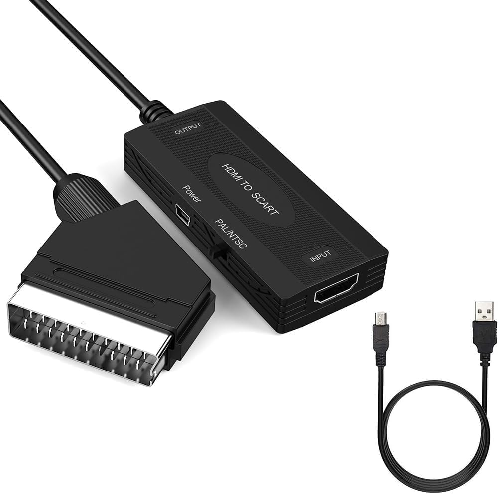 HDMI to SCART Dönüştürücü Adaptör, HDMI Görüntü ve Sesi SCART CVBS’e Çevirme, 1080p Destekli, PAL NTSC Uyumlu, Eski Tip TV ve VHS DVD İçin | ZR1127 - Görsel 3