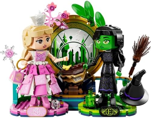 Elphaba ve Glinda Figürleri 75682-10 Yaş ve Üzeri Çocuklar için Fantastik Oyuncak Yapım Seti (558 Parça)