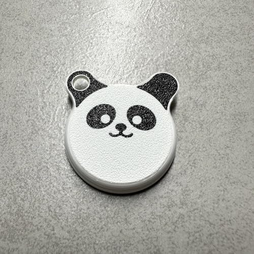 Alternative view of Panda Temalı Kılıf Anahtarlık Airtag ile Uyumlu (Tek yüzlü)