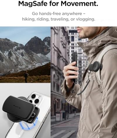 Alternative view of MagFit Clip POV Vlog Çekim MagSafe özellikli Telefon Tutucu Çanta/Kemer/Askı Aparatı Black - AMP09122