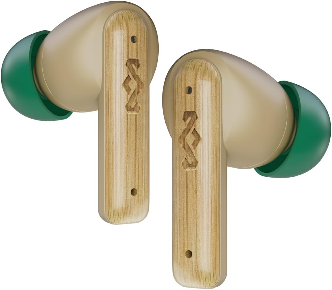 Marley Little Bird True Wireless Bluetooth Kulaklıklar Dahili Mikrofonlu IPX4, Kulak İçi Kulaklıklarda 24 Saat Çalma Süresi, USB-C Hızlı Şarjlı Kulaklık Kılıfı, Krem - Görsel 3
