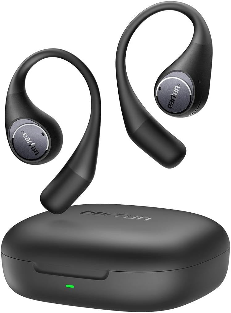 EarFun OpenJump Open Ear Kablosuz Kulaklık - 42 Saat Dinleme Süresi - IPX7 - Siyah (EarFun Türkiye Garantili)