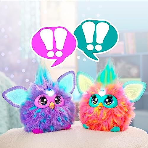 Furby Mor İnteraktif Pelüş Oyuncak - İngilizce versiyonu - Görsel 3